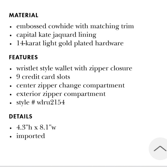 SOLD!!Kate spade wristlet grand layton - Picture 6 of 6